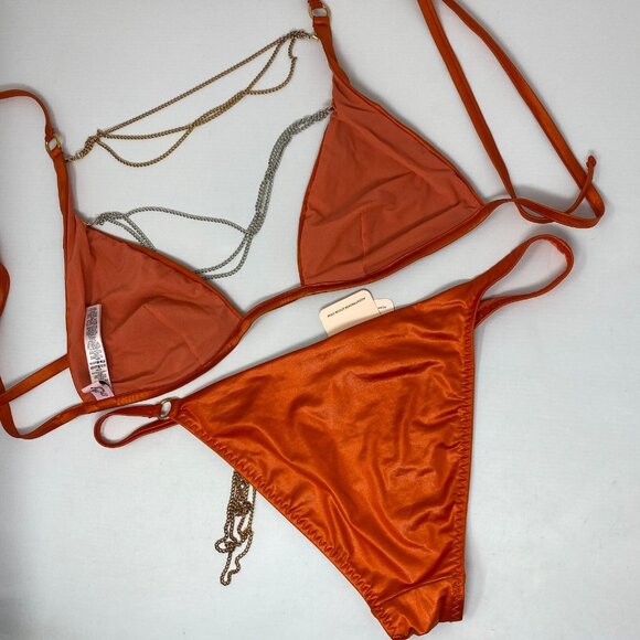 Agent Provocateur Tonya Orange Bikini Set AP4 Large - Picture 11 of 15